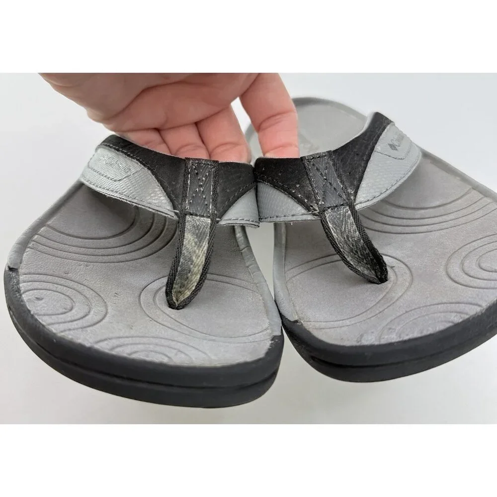 Columbia Toddler Unisex Slip-On Flip Flops Sandals‎ Size 1 Waterproof See Photos